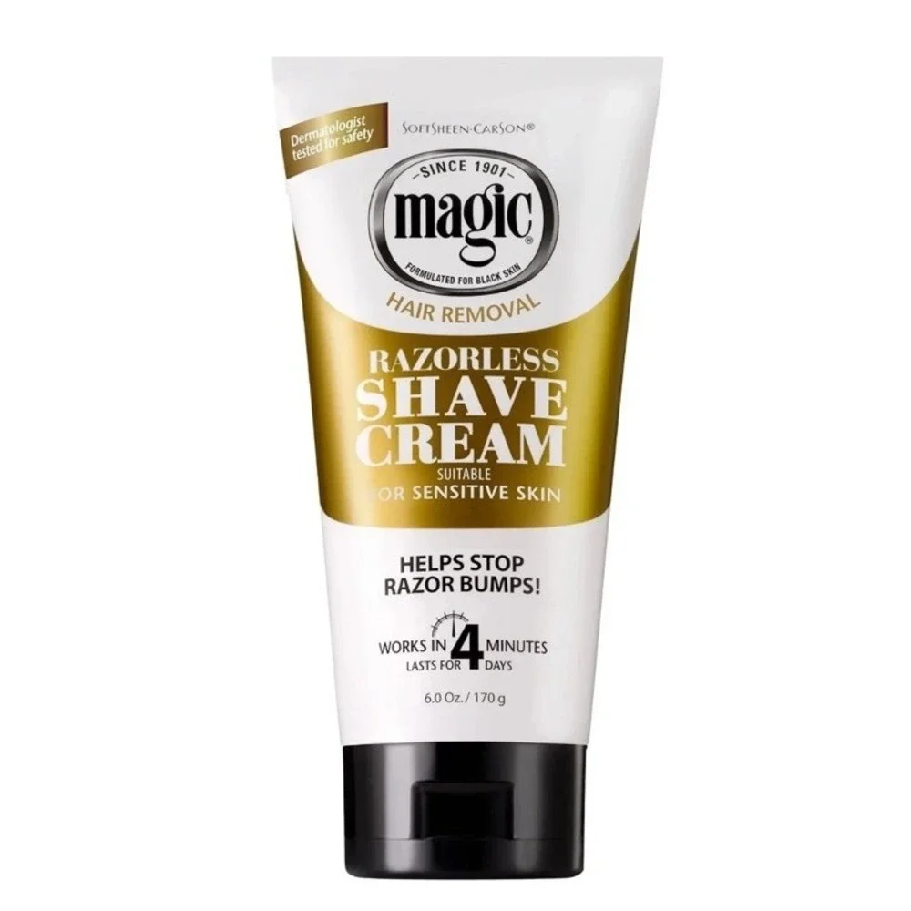 SoftSheen-Carson Magic Razorless Shave Cream, Hair Removal Cream, 6 Oz Lot Of 3